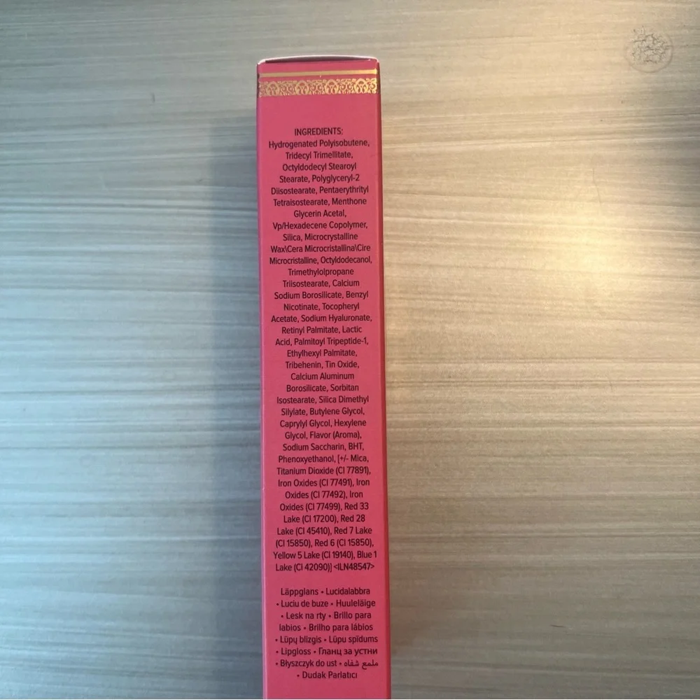NIB Too Faced Lip Injection Power Plumping Lip Gloss in Just a Girl / PINK - Picture 4 of 8